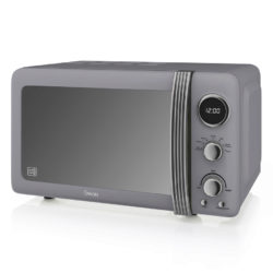 Swan Retro 800w Digital Microwave - Grey